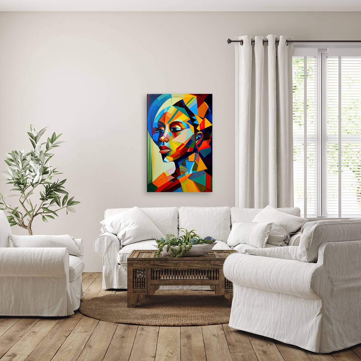 Afro Ethnic 23163 Ebony , Printed Artwork