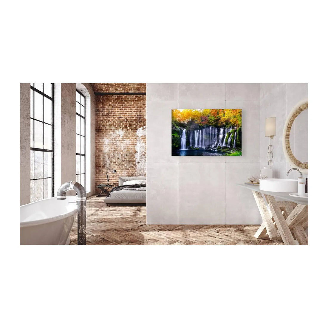 Autumn Waterfall Giclée Print 32609 Visual Wall Art