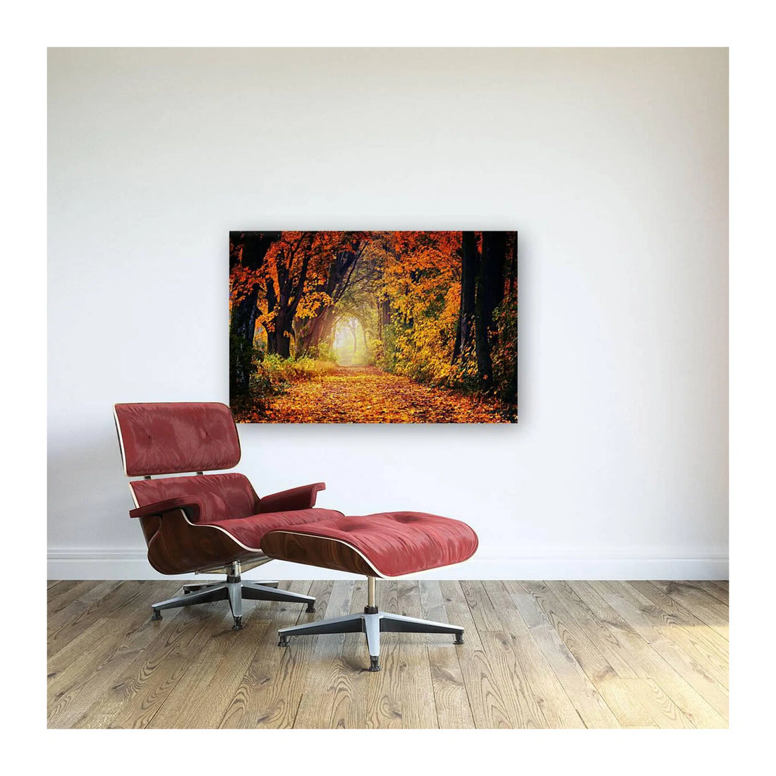 Autumn Forest Pathway Landscape Giclée Print 32660 Visual Wall Art