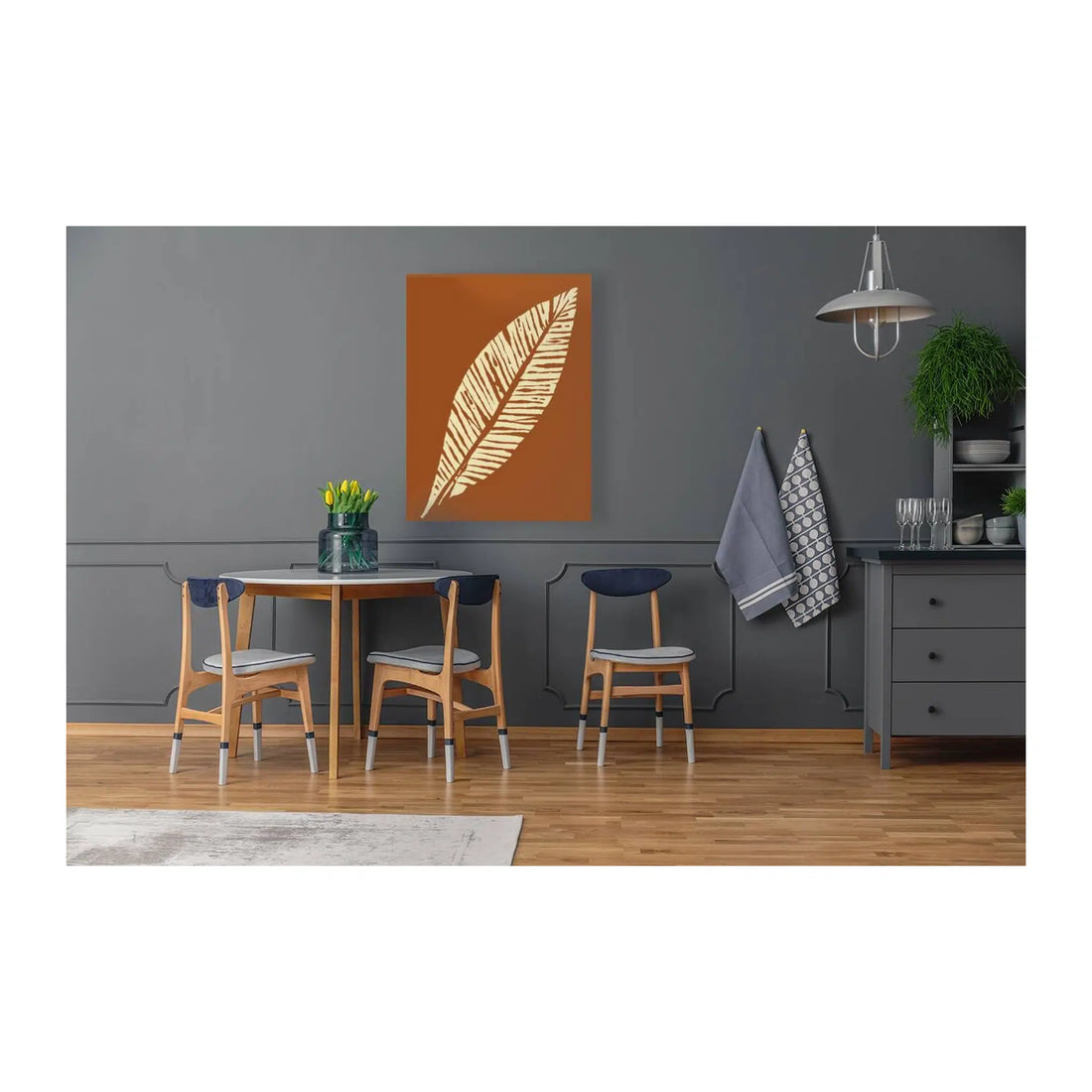 Beauty Leaf Bohemian Giclée Print 34235 Visual Wall Art