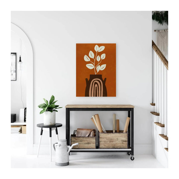 Leaves In Vase Bohemian Giclée Print 34219 Visual Wall Art