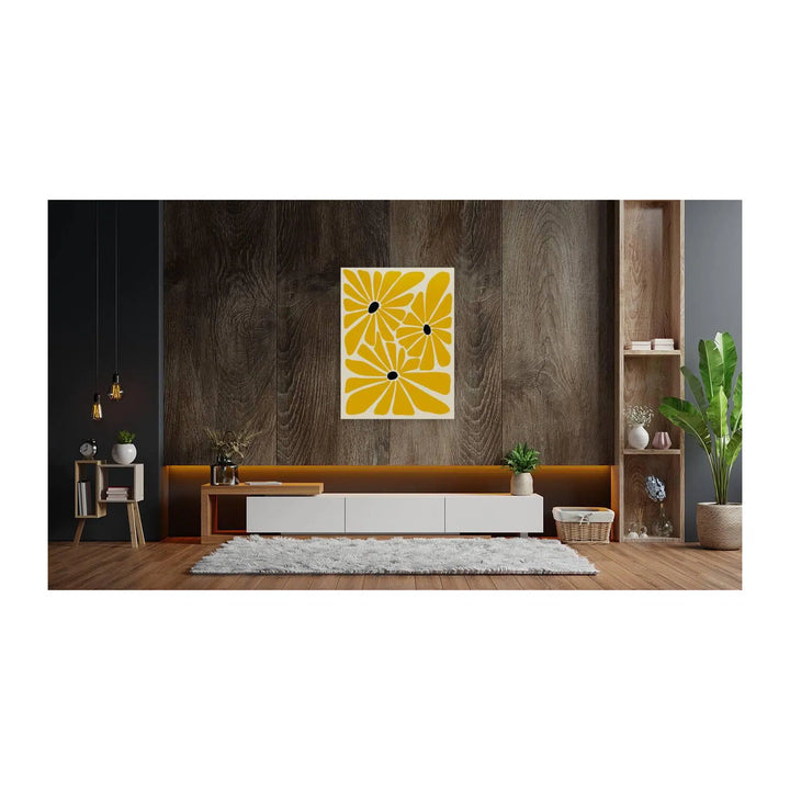 Yellow Floral Bohemian Giclée Print 34210 Visual Wall Art