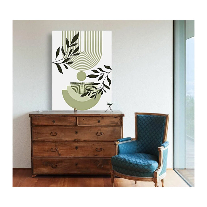 Minimalist Leaves Bohemian Giclée Print 34264 Visual Wall Art