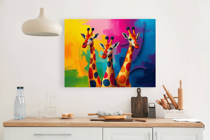 Beatiful Giraffes Giclee Print 43112 Pictorem.com