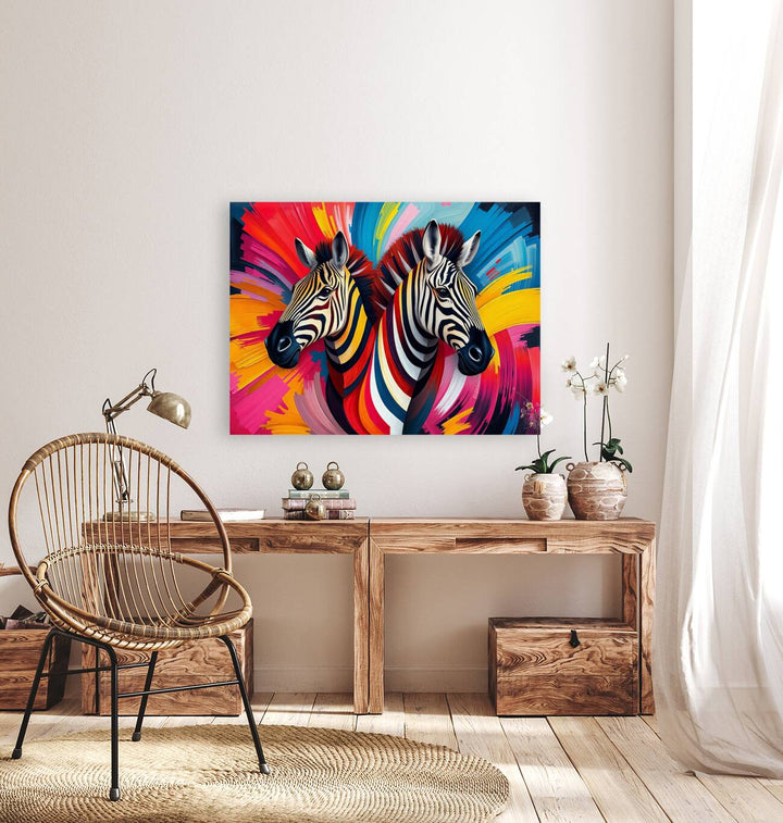 Abstract Zebras Giclee Print 43144 Pictorem.com