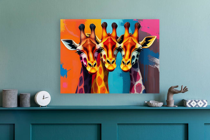 Portrait Of Giraffes Giclee Print 43113 Pictorem.com