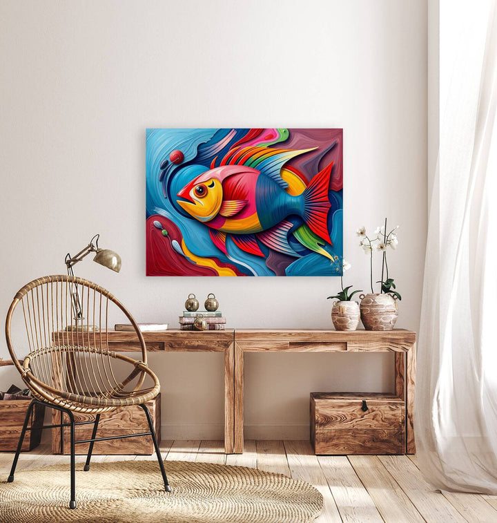 Rainbow Fish Giclee Print 43401 Pictorem.com