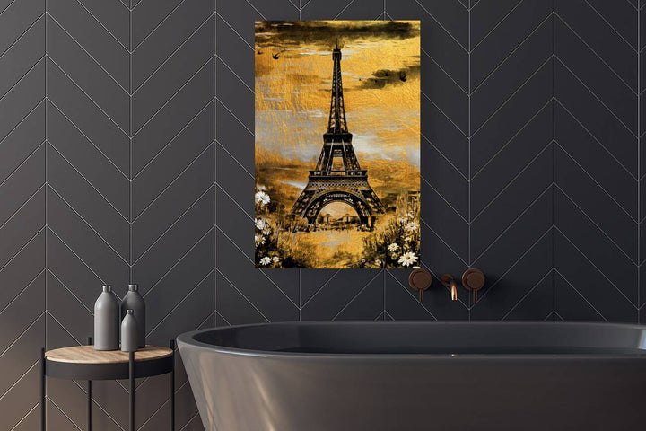 Eiffel Tower Gold Giclee Print 23903 Pictorem.com