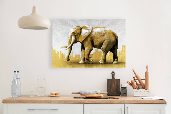 Elephant Gold Giclee Print 32902 Pictorem.com