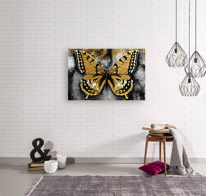 Butterfly Gold Giclee Print 32913 Pictorem.com