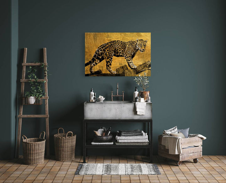 Leopard Gold Giclee Print 32900 Pictorem.com