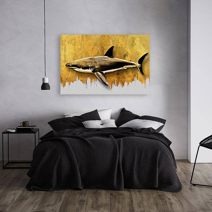 Shark Gold Giclee Print 32903