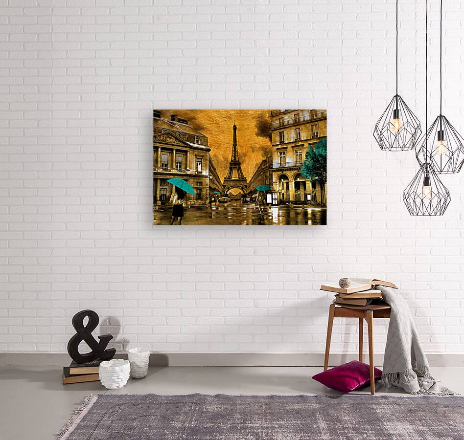 Paris Gold Giclee Print 32916 Pictorem.com