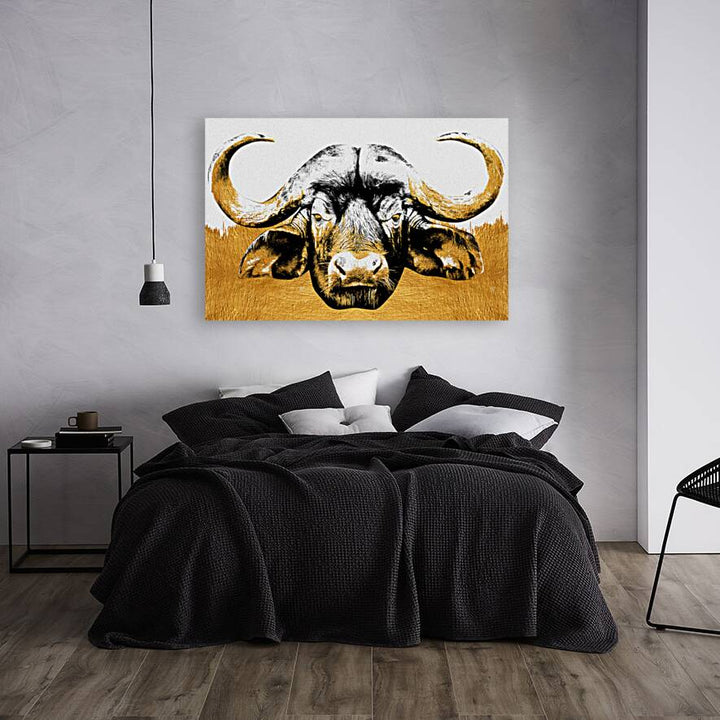 Bull Gold Giclee Print 32906 Pictorem.com