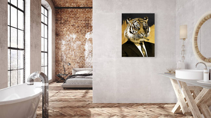 Mr Tiger Gold Giclee Print 34920 Pictorem.com