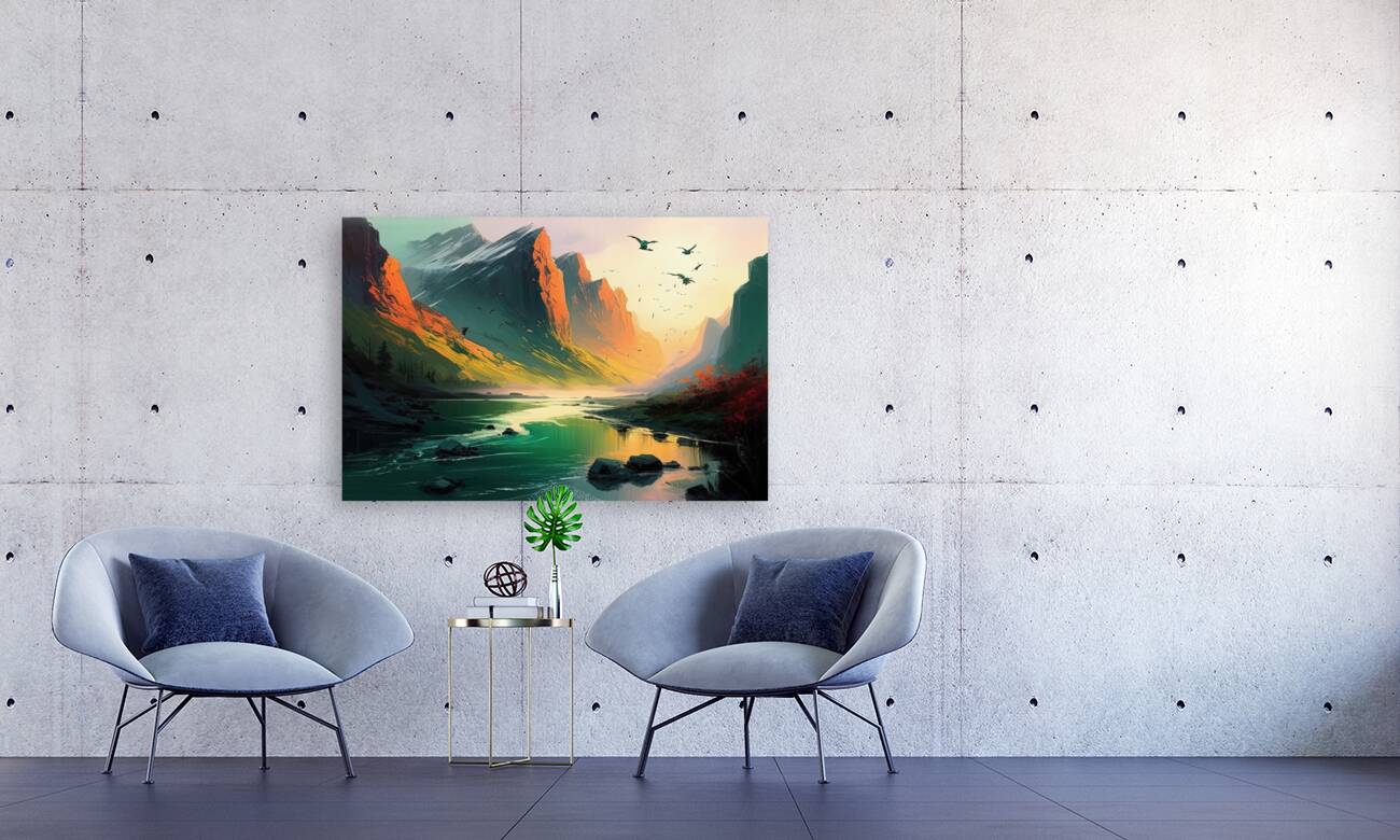 A Bright New Day, Landscape 32325, Printed Artwork