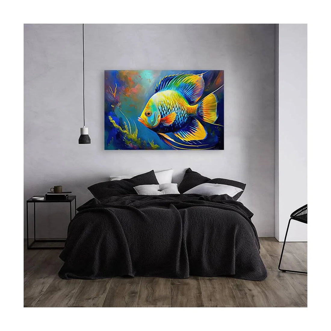 Regal Angel Portrait, Fish Art Print 32601 Visual Wall Art