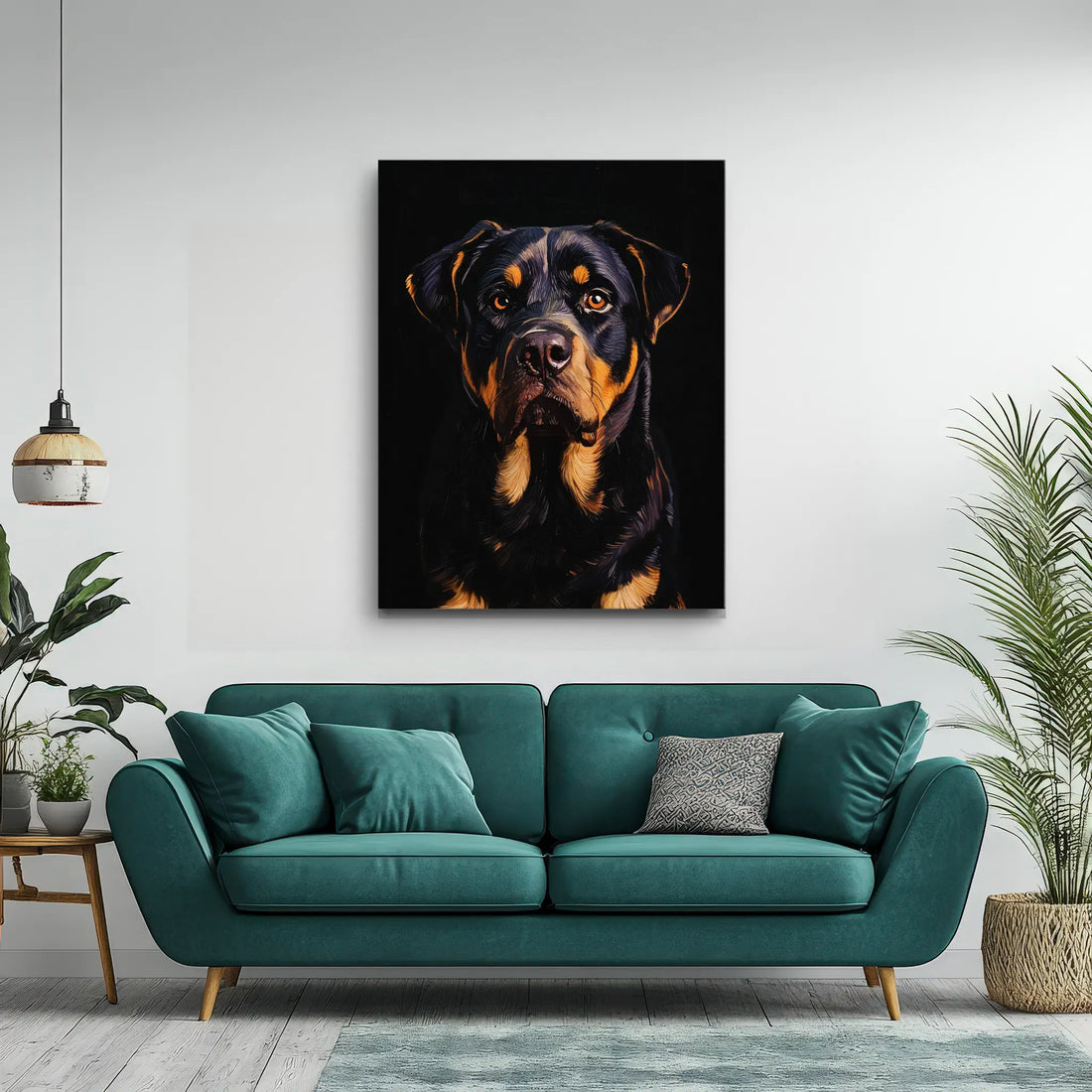 Regal Rottweiler Portrait Giclée Print 456048 Visual Wall Art AR3:4V-AR4:5V Giclée Print