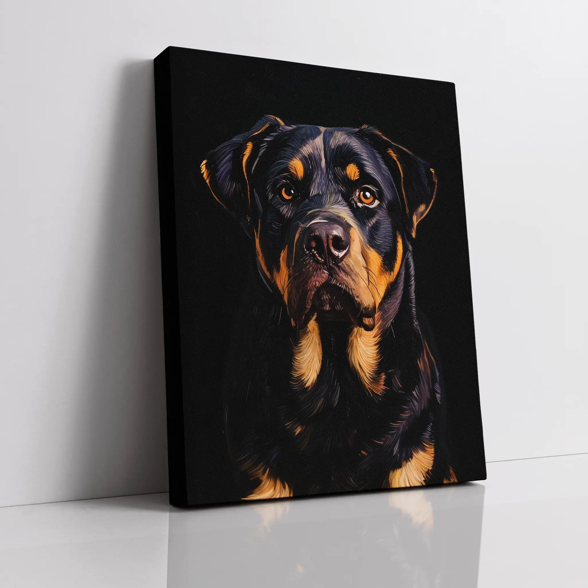 Regal Rottweiler Portrait Giclée Print 456048 Visual Wall Art AR3:4V-AR4:5V Giclée Print