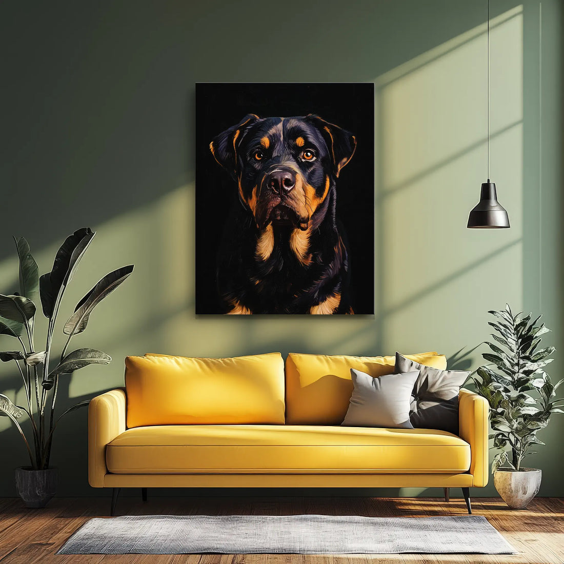 Regal Rottweiler Portrait Giclée Print 456048 Visual Wall Art AR3:4V-AR4:5V Giclée Print