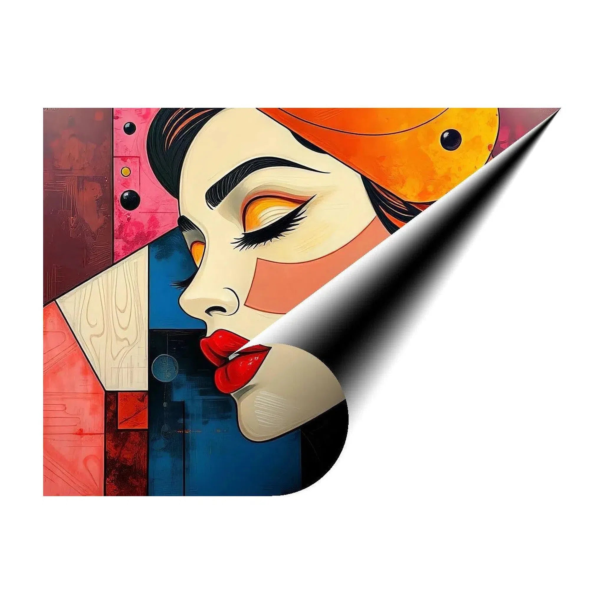 Relaxed, Abstract Art Print 43609 Giclée Fine Art Matte Paper Print Visual Wall Art