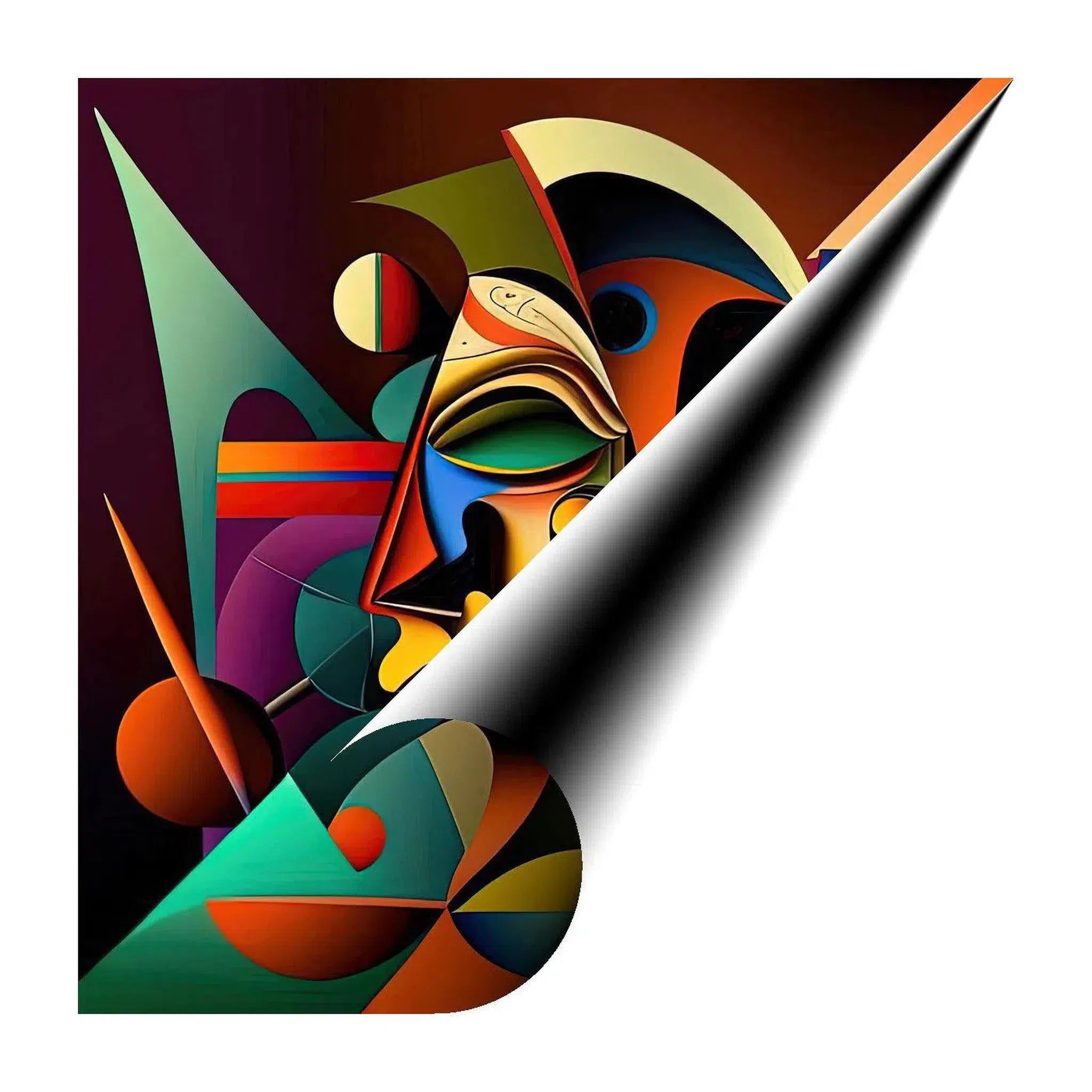 Resilience, Abstract Art Print 11103 Giclée Rolled Canvas Print Visual Wall Art