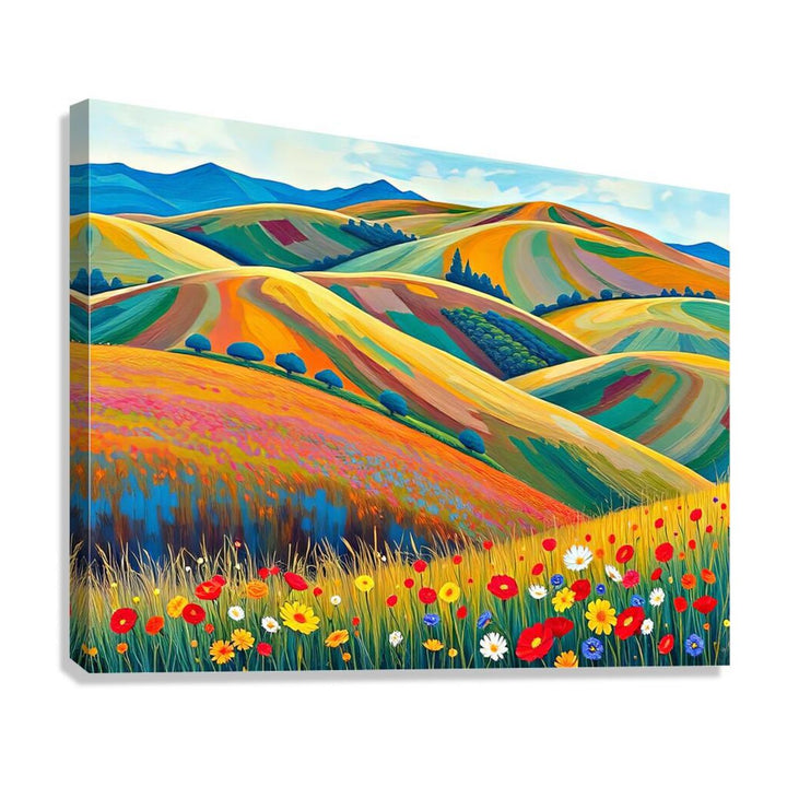 Rolling Hills Nature Art Print 43726 Giclée Stretched Canvas Print Visual Wall Art