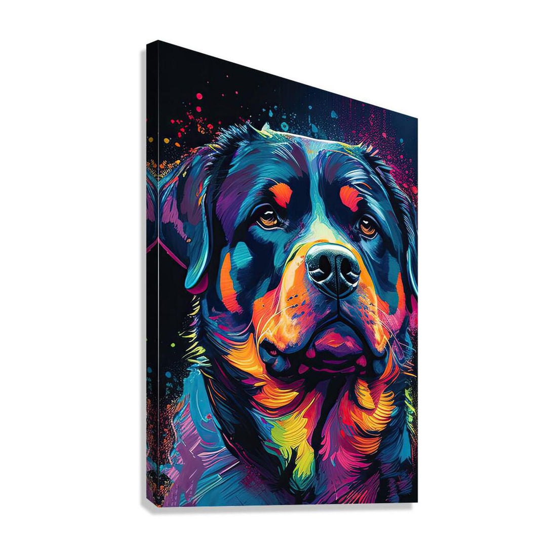 Rottweiler Dog , Paw And Claws, Pet Portrait Print 23803 Giclée Stretched Canvas Print Visual Wall Art