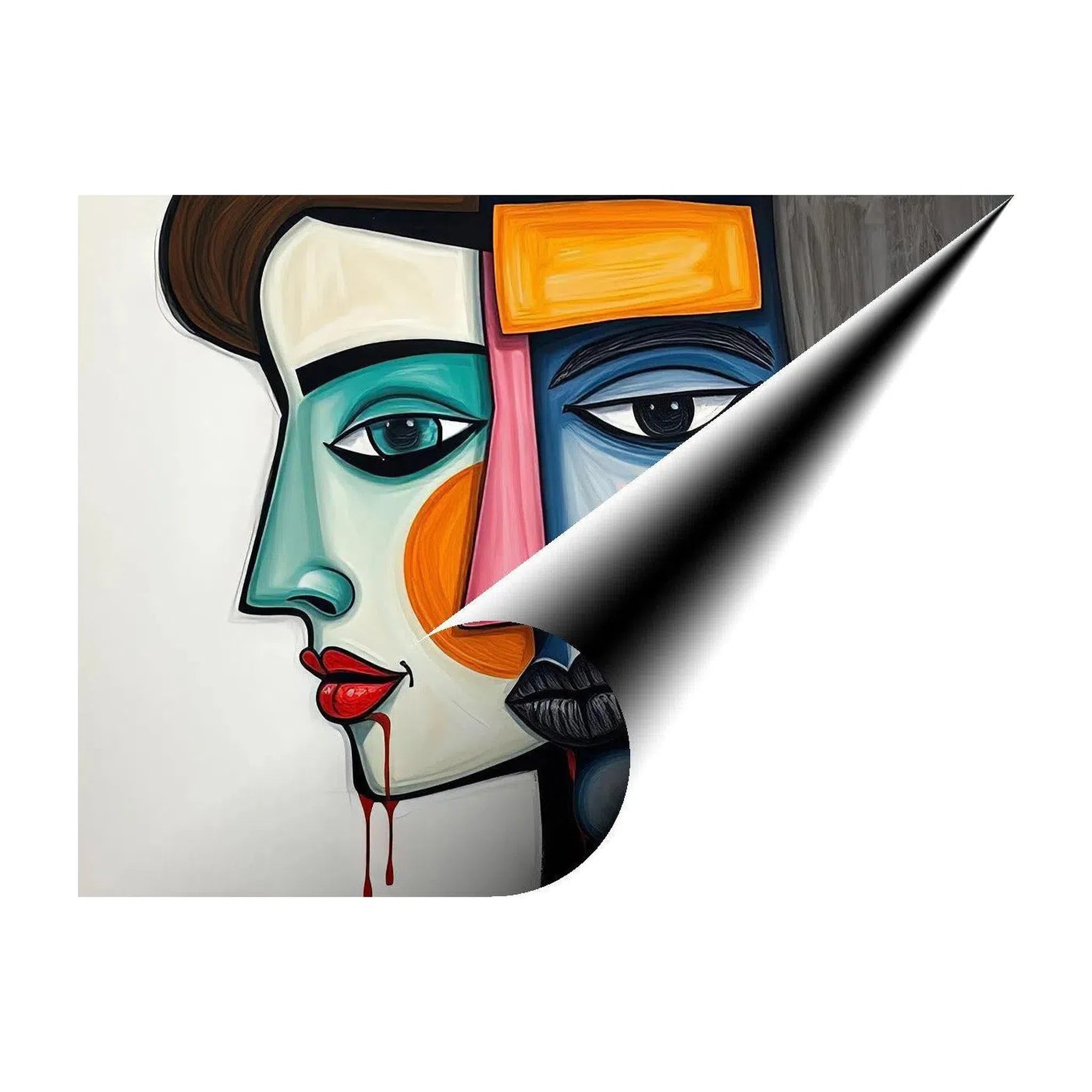 Ruthless, Abstract Art Print 43642 Giclée Fine Art Matte Paper Print Visual Wall Art