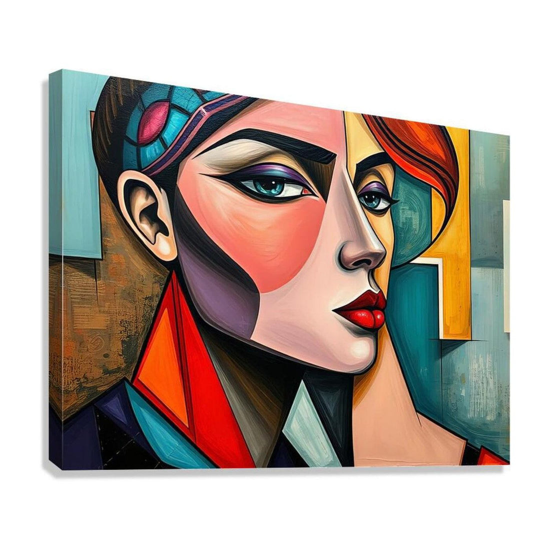 Secretive, Abstract Art Print 43608 Giclée Stretched Canvas Print Visual Wall Art