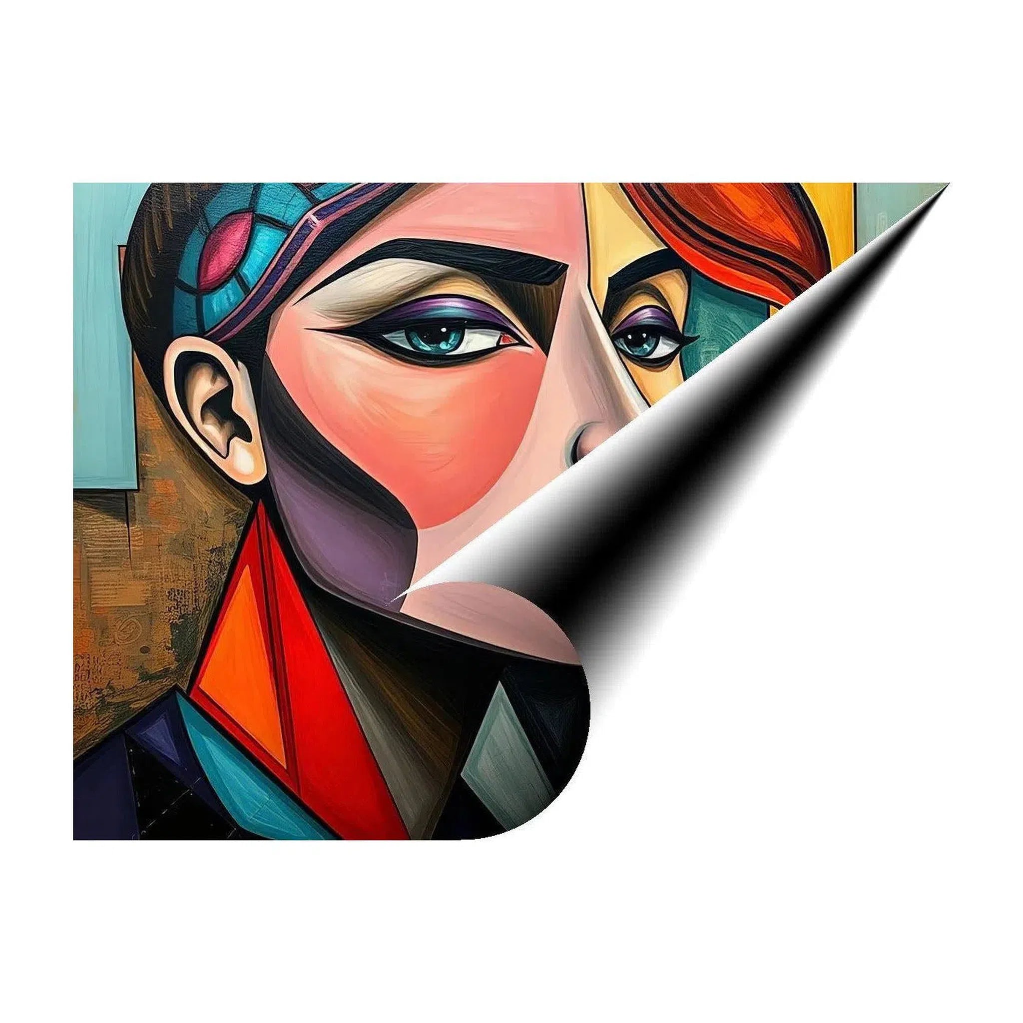 Secretive, Abstract Art Print 43608 Giclée Fine Art Matte Paper Print Visual Wall Art