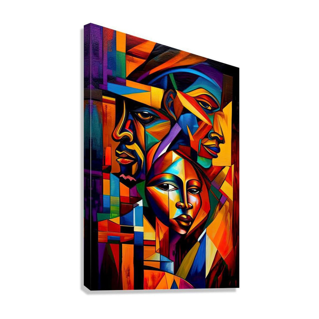 Secrets Of Attraction, Ethnic Abstract Art Print 23156 Giclée Stretched Canvas Print Visual Wall Art