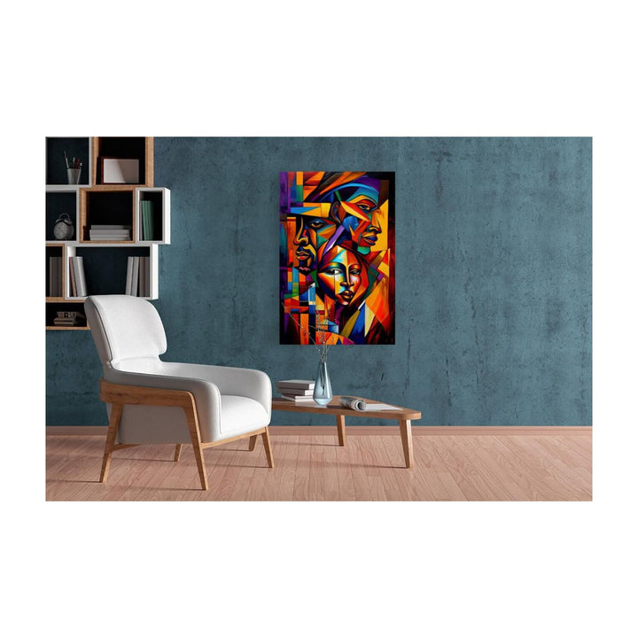 Secrets Of Attraction, Ethnic Abstract Art Print 23156 Visual Wall Art