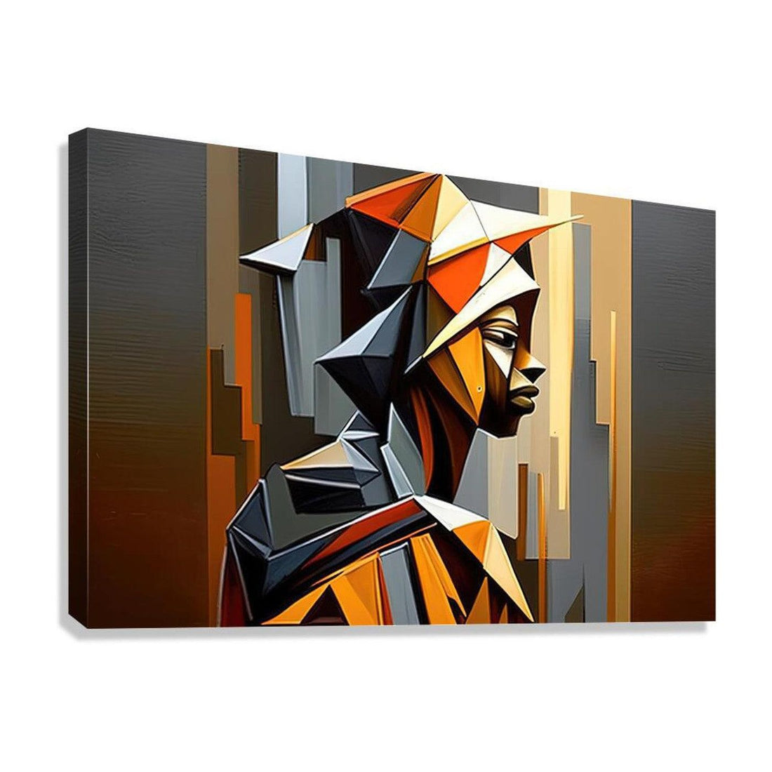 Sentinel Colorful, Abstract Art Print 32535 Giclée Stretched Canvas Print Visual Wall Art