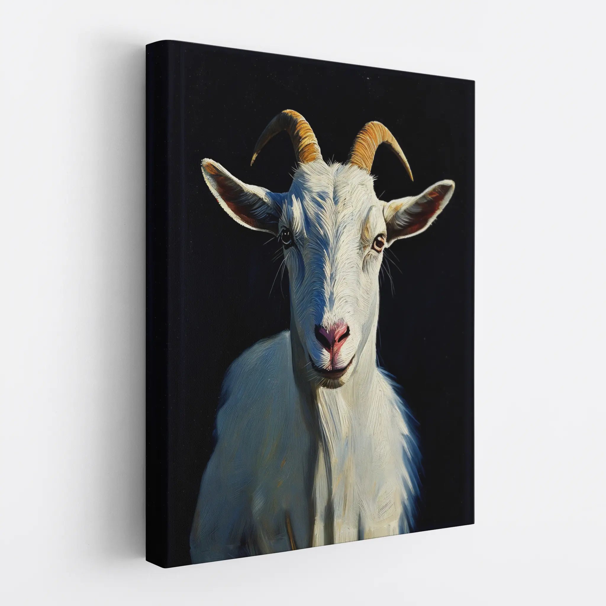 Serene White Goat Giclée Print 456050 Visual Wall Art AR3:4V-AR4:5V Giclée Print