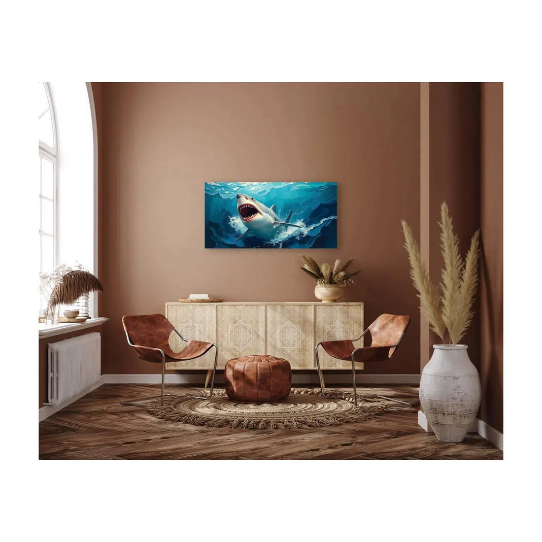 Shark Mouth Open, Animal Art Print 21400 Visual Wall Art