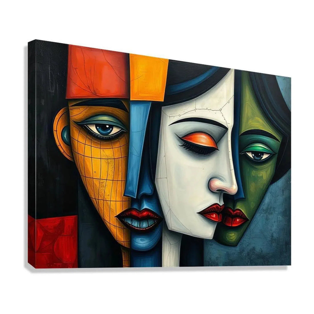 Shunned, Abstract Art Print 43630 Giclée Stretched Canvas Print Visual Wall Art