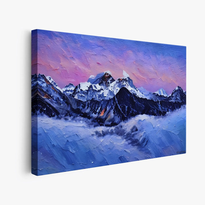 Snowy Mountain Sunset Giclée Print 323038 Visual Wall Art AR3:2H Giclée Print