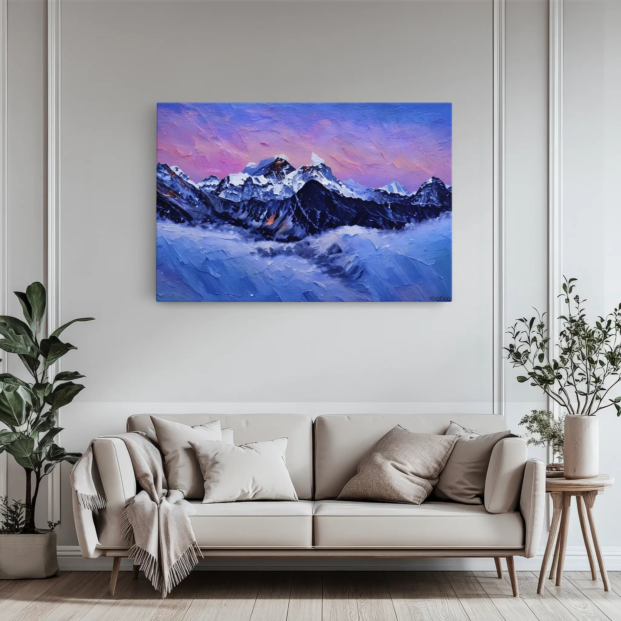 Snowy Mountain Sunset Giclée Print 323038 Visual Wall Art AR3:2H Giclée Print
