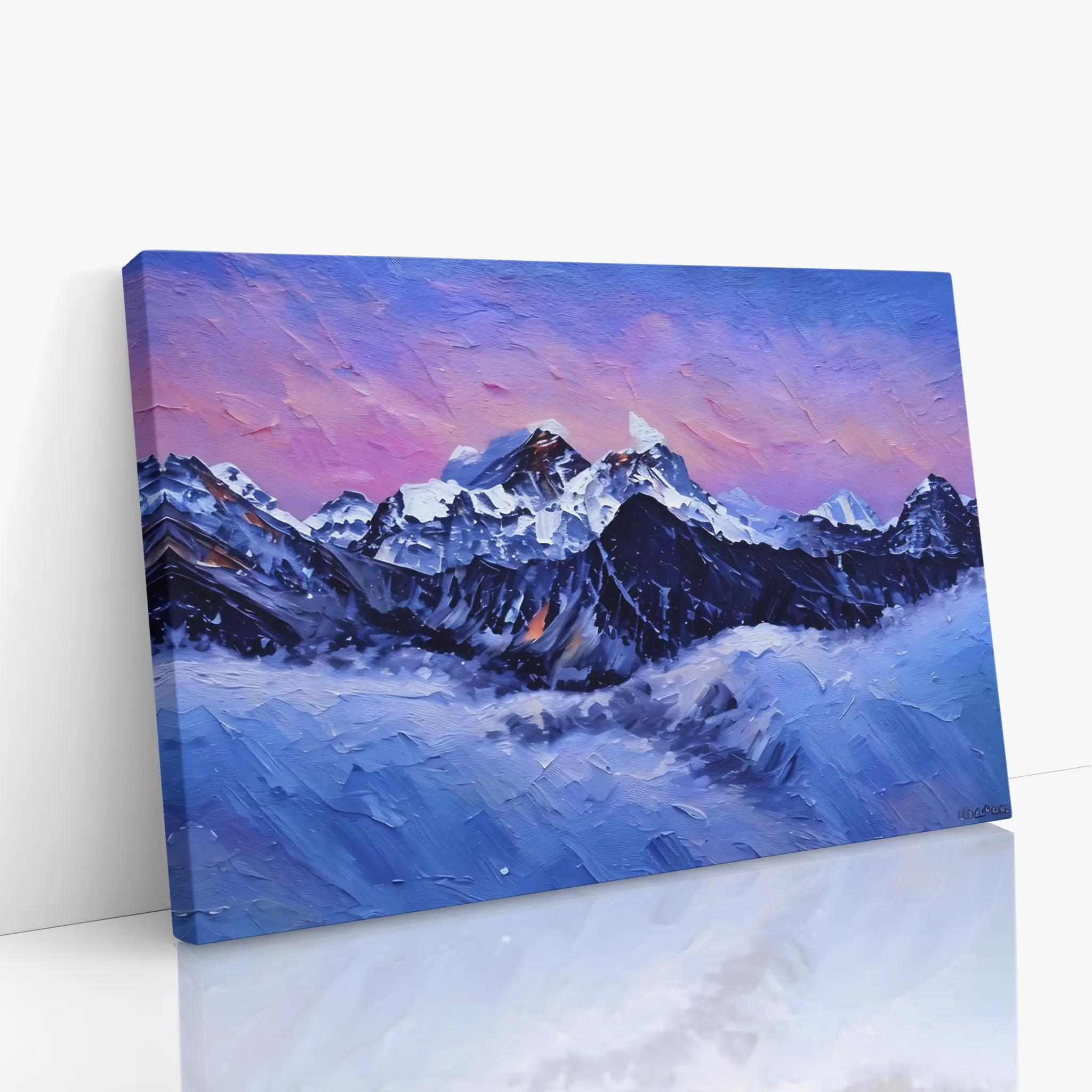 Snowy Mountain Sunset Giclée Print 323038 Visual Wall Art AR3:2H Giclée Print