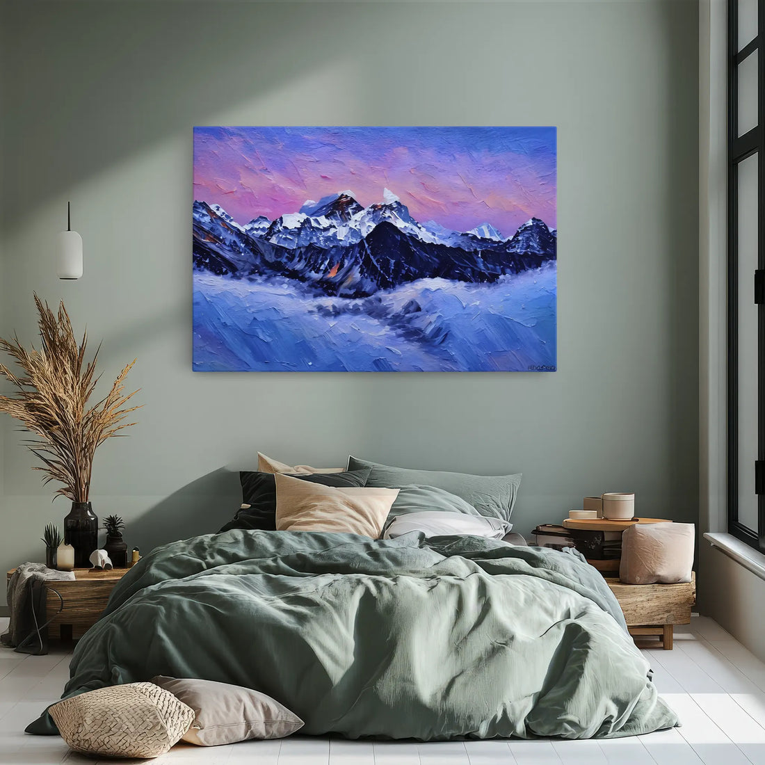 Snowy Mountain Sunset Giclée Print 323038 Visual Wall Art AR3:2H Giclée Print