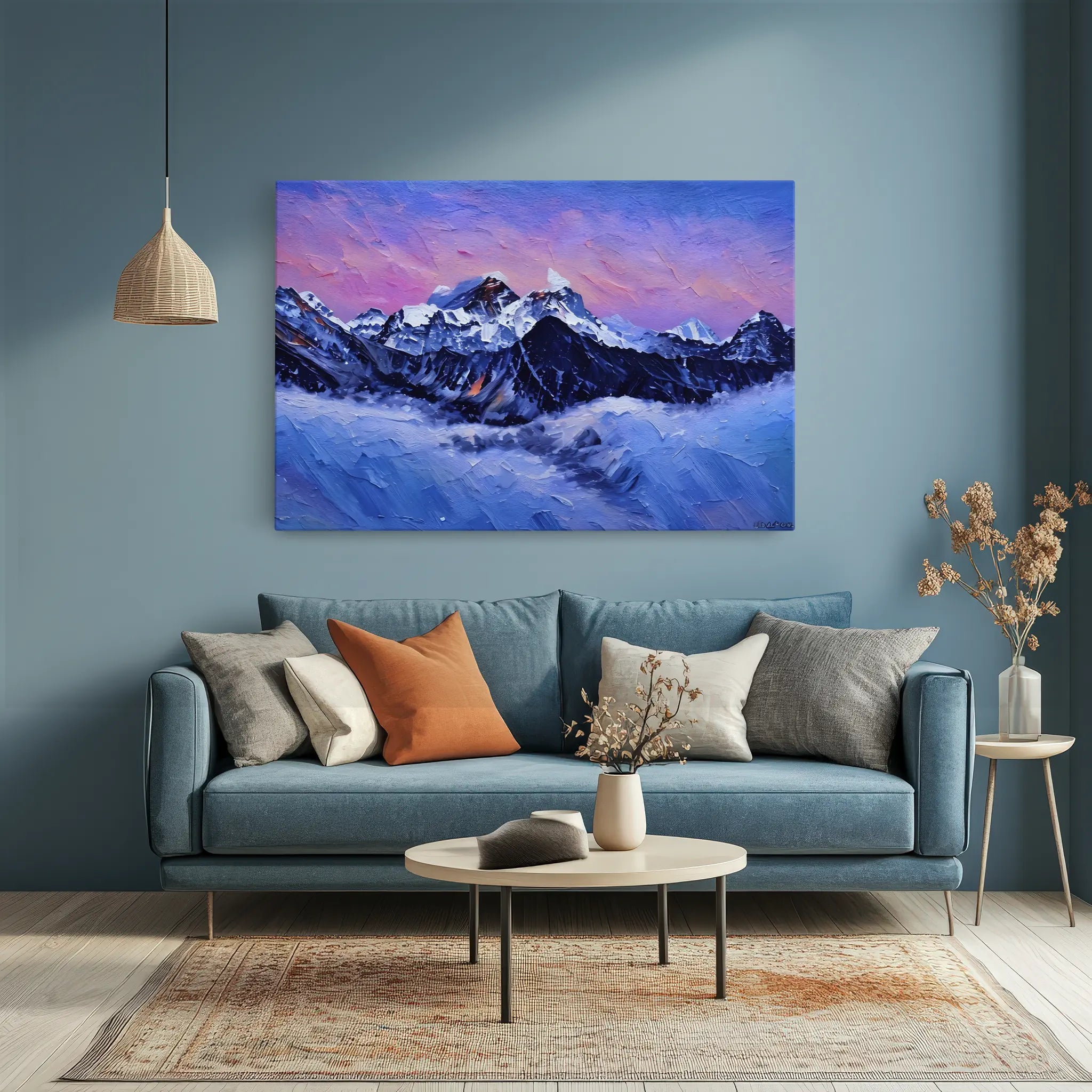 Snowy Mountain Sunset Giclée Print 323038 Visual Wall Art AR3:2H Giclée Print