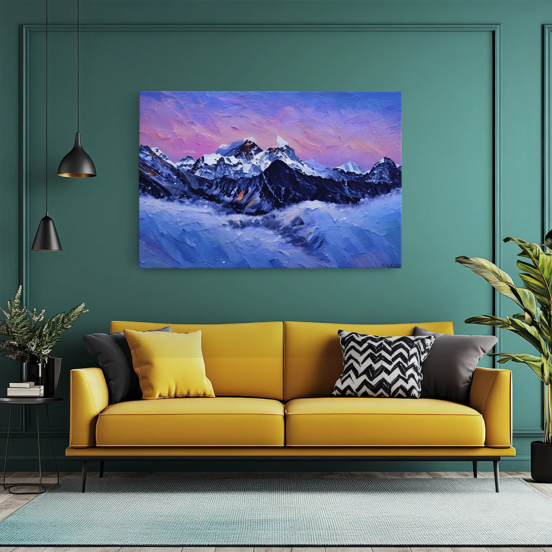 Snowy Mountain Sunset Giclée Print 323038 Visual Wall Art AR3:2H Giclée Print