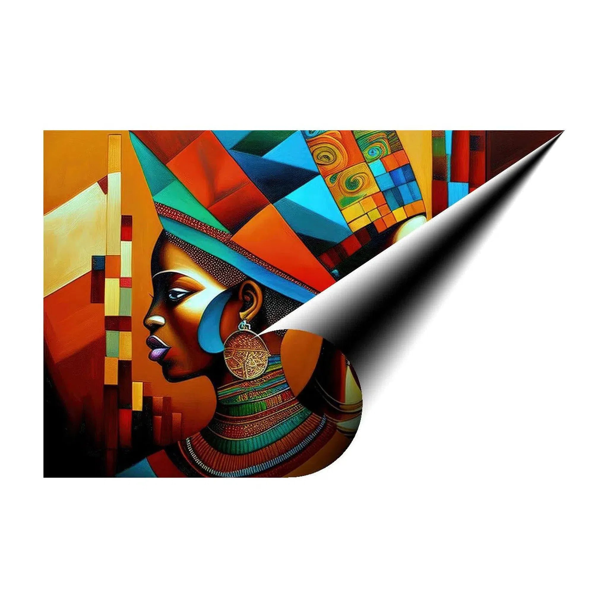 Sovereign Ladies, Ethnic Abstract Art Print 32103 Giclée Fine Art Matte Paper Print Visual Wall Art