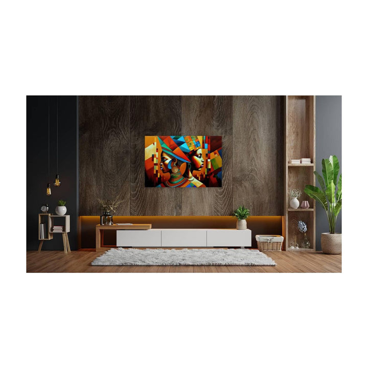 Sovereign Ladies, Ethnic Abstract Art Print 32103 Visual Wall Art