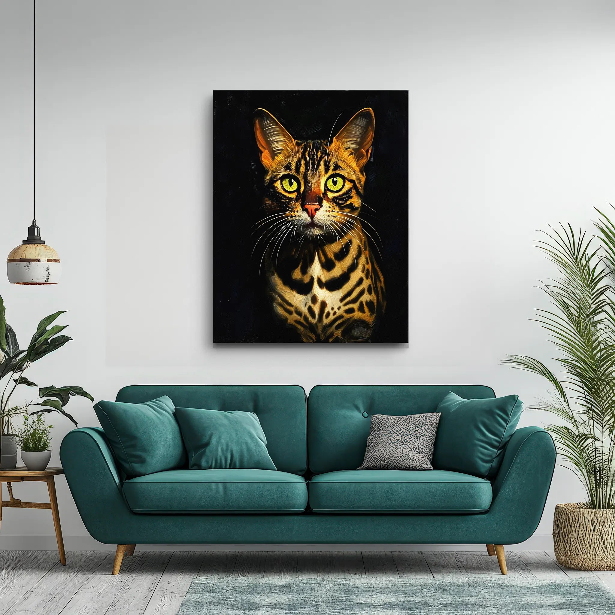 Spotted Bengal Cat Giclée Print 456052 Visual Wall Art AR3:4V-AR4:5V Giclée Print