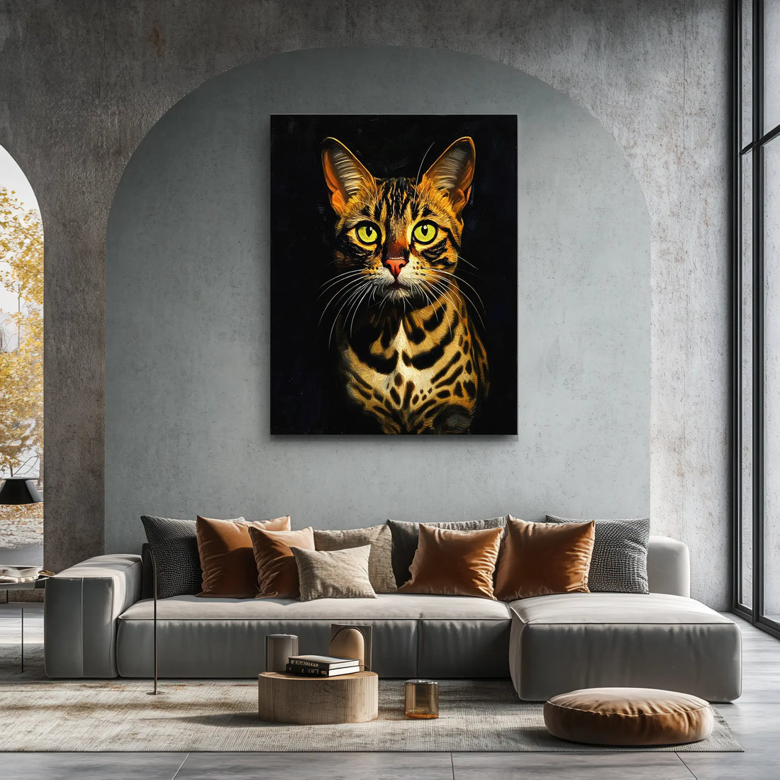 Spotted Bengal Cat Giclée Print 456052 Visual Wall Art AR3:4V-AR4:5V Giclée Print