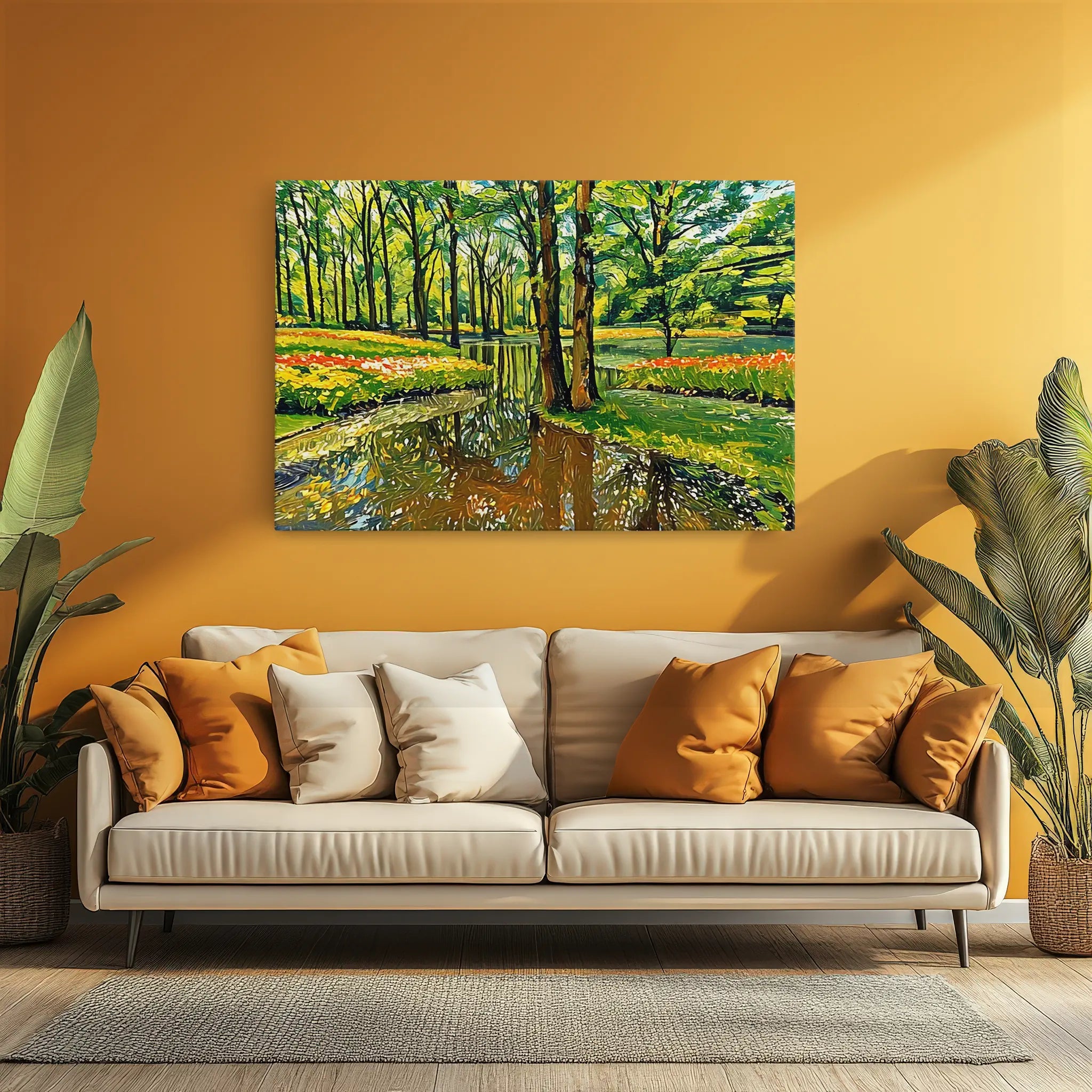 Spring Park with Stream Giclée Print 323039 Visual Wall Art AR3:2H Giclée Print