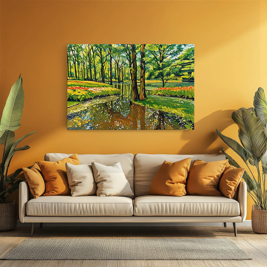 Spring Park with Stream Giclée Print 323039 Visual Wall Art AR3:2H Giclée Print