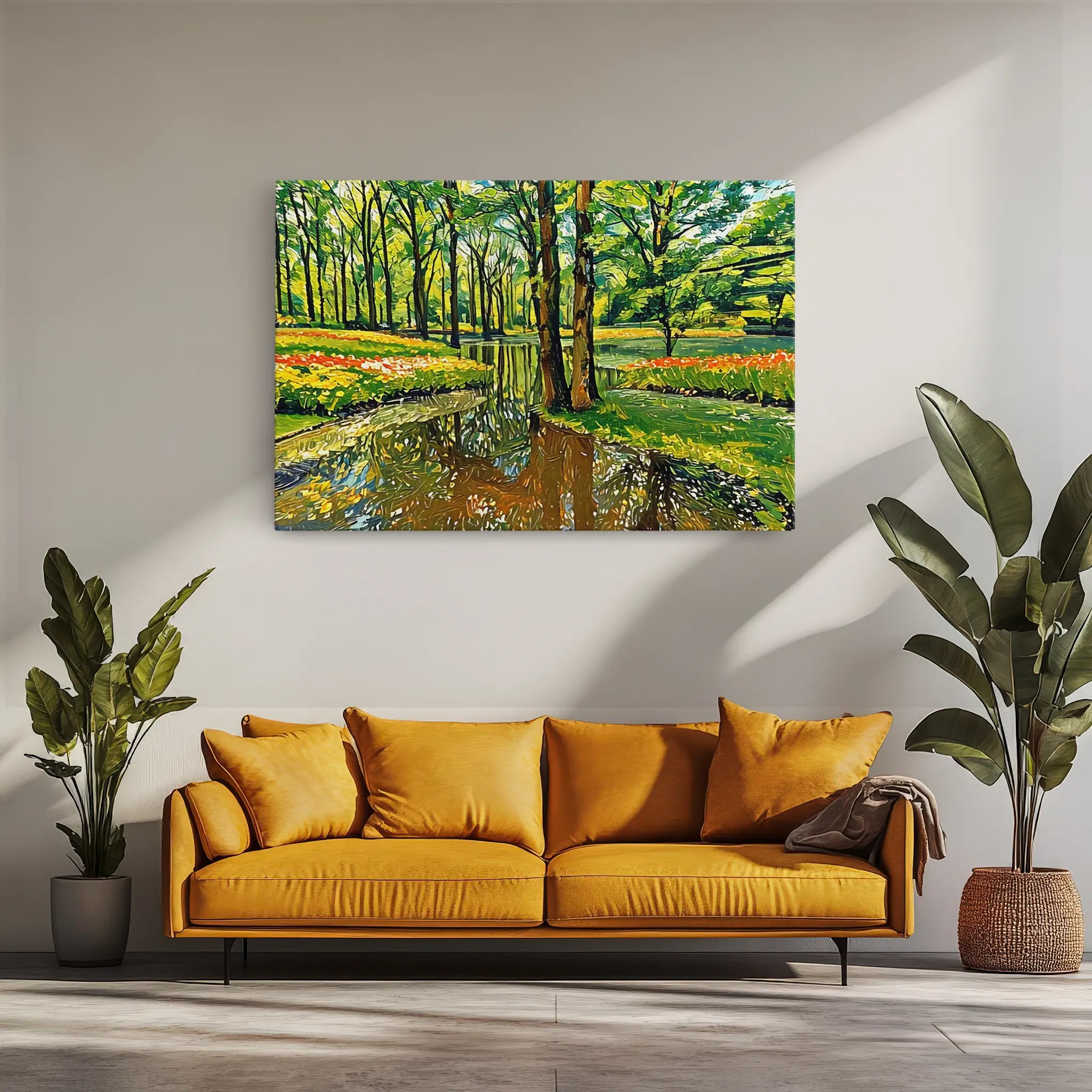 Spring Park with Stream Giclée Print 323039 Visual Wall Art AR3:2H Giclée Print